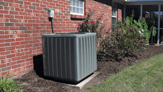 an outdoor HVAC unit